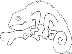 chameleon Coloring Pages To Print